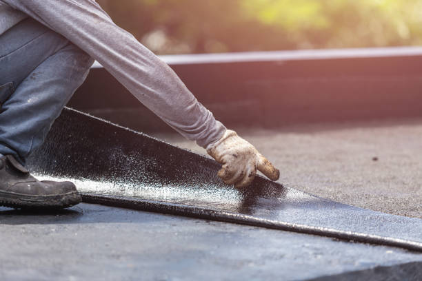 Professional Waterproofing technician working in Wilsonville, AL